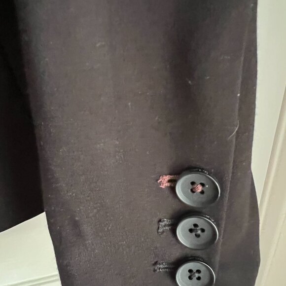 Boden Stretch-Ponte Blazer Black, Size 4R - Picture 4 of 7